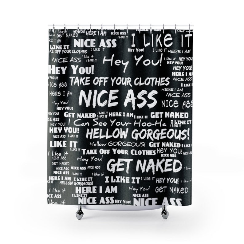 Funny Shower Curtain. Custom colors. I can see your Hooha. Etsy