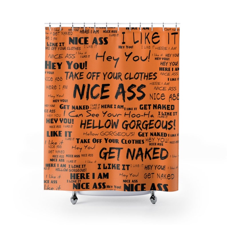 Funny Shower Curtain. Custom colors. I can see your Hooha. Etsy