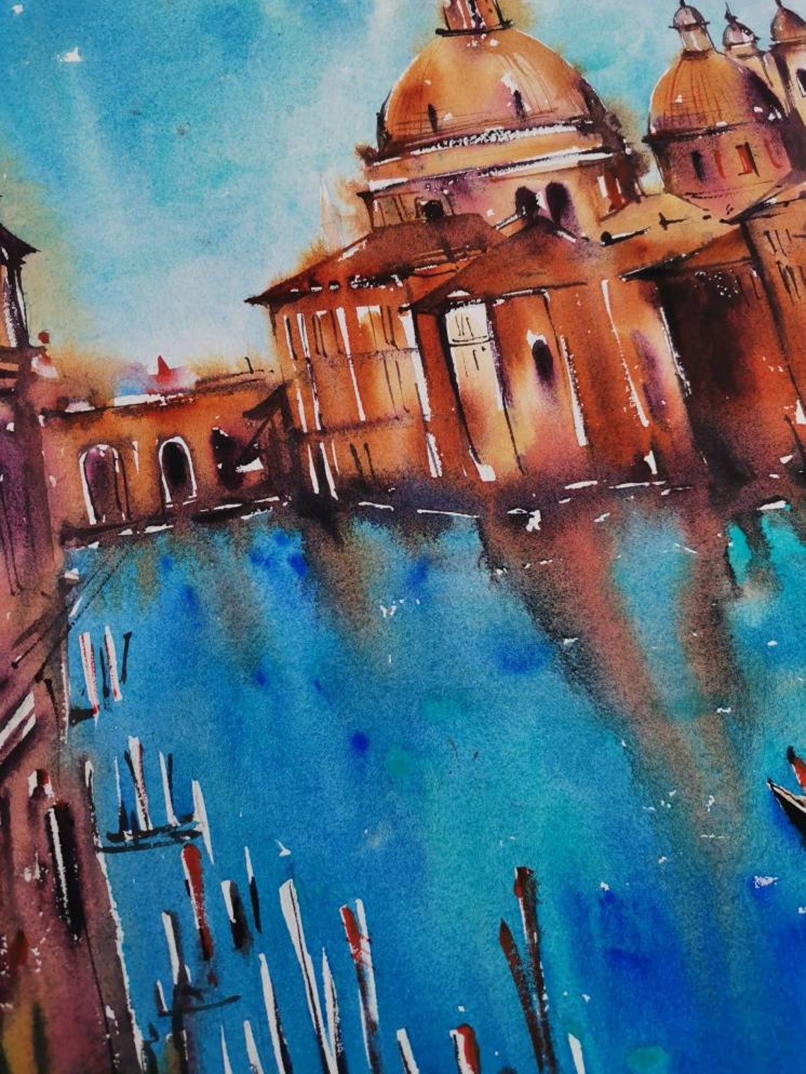 Painting Set of 3 Original Watercolor Europe cities Etsy