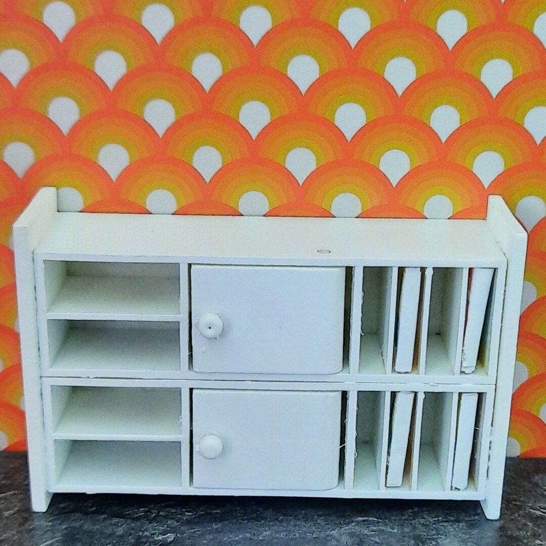 Vintage Lundby Dolls House White Double Hi-fi Record Unit 1980s Please ...