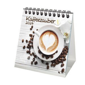 9,98 EUR/Stk. Kaffeezauber Kalender für 2024 Format 10cm x 10cm Kaffee Cappuccino - Seelenzauber