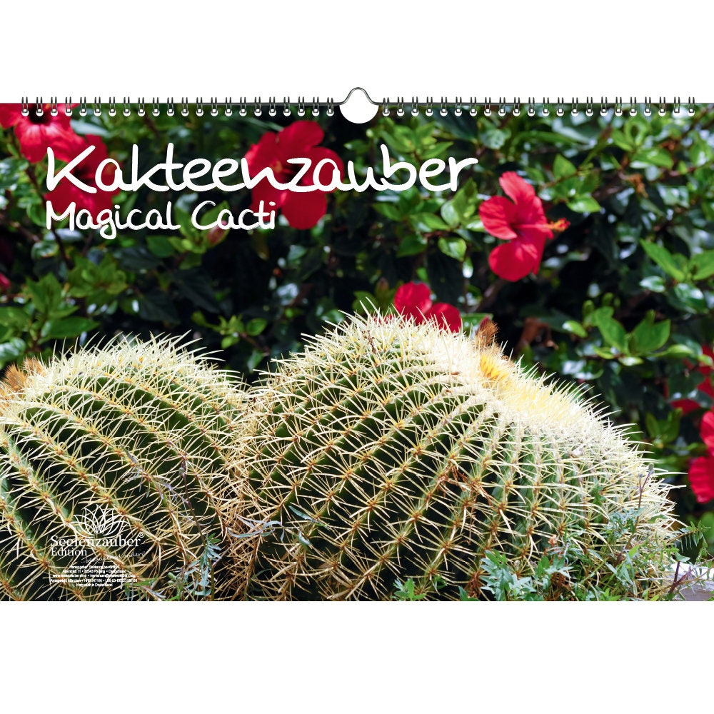 Calendrier mensuel perpétuel personnalisable Cactus