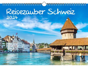 19,98 EUR/st. Reismagie Zwitserland DIN A3-kalender voor 2024 Zürich wandelen bergen vakantie wandelen - zielsmagie