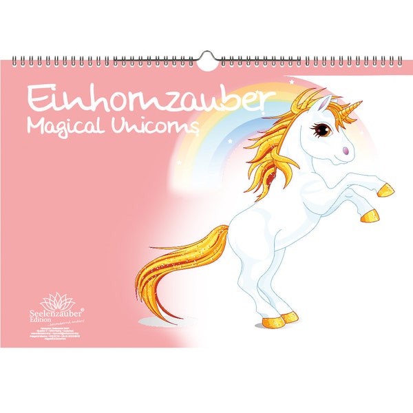 Einhornzauber DIN A3 Kalender - Immerwährender Kalender  Einhorn Einhörner Unicorn - Seelenzauber