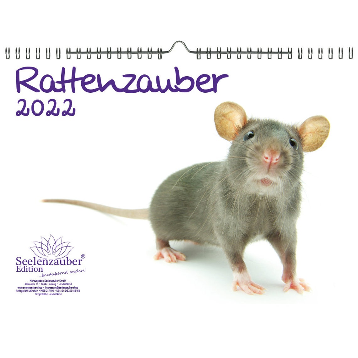 Rat Magic DIN A4 Calendar for 2022 Rats Soul Magic Etsy
