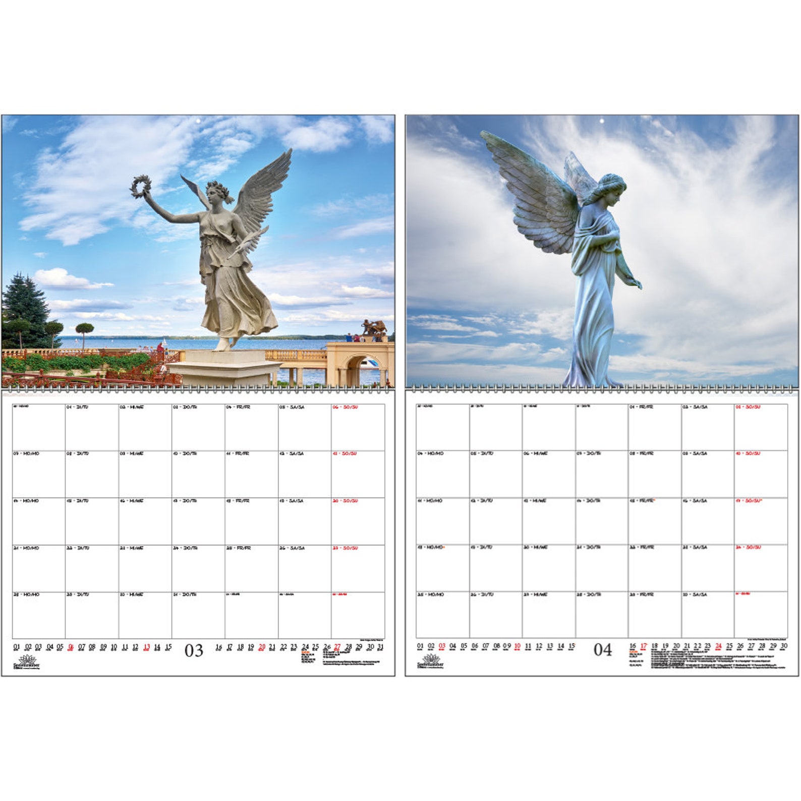 Guardian Angel Magic Planner DIN A2 unfolded Calendar for Etsy