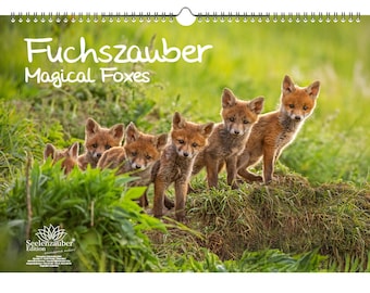 Fox Magic DIN A3 Perpetual Calendar Fox and Foxes - Soul Magic