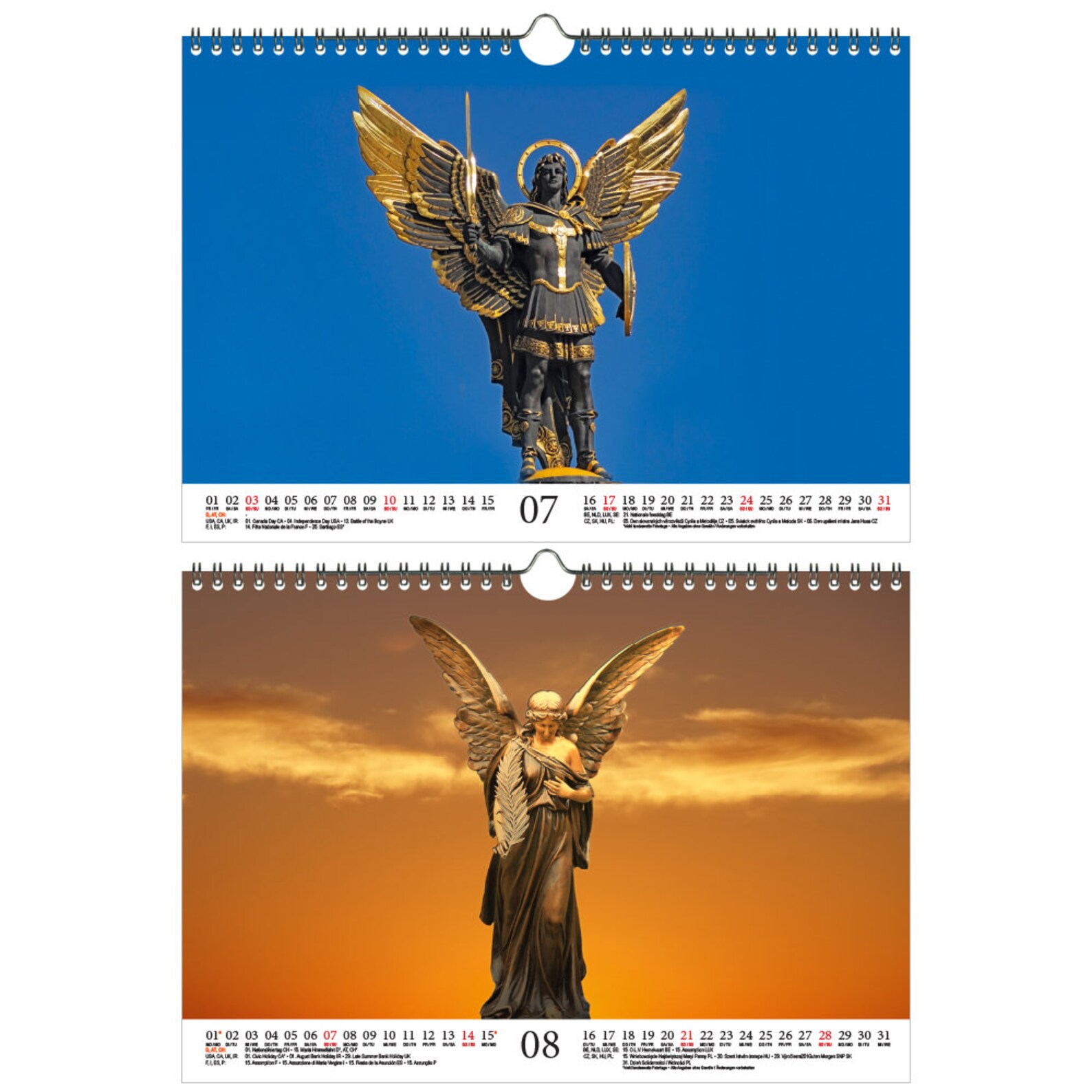 Guardian Angel Spell DIN A4 Calendario para 2022 Angel Etsy