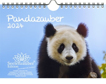 9,98 EUR/Stk. Pandazauber DIN A5 Wandkalender für 2024 Panda - Seelenzauber