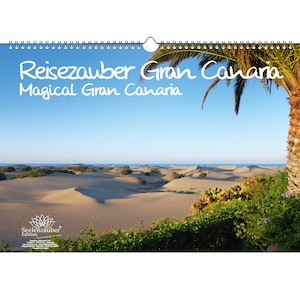Travel Magic Gran Canaria DIN A3 Calendar - Perpetual Calendar Canary Islands - Soul Magic