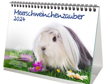 EUR 9.98/pc. Guinea pig magic DIN A5 desk calendar for 2024 guinea pig - soul magic