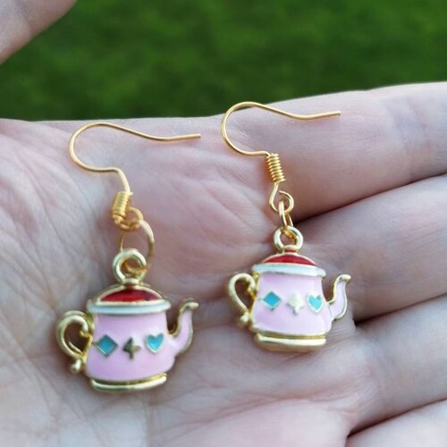 Tea Earrings Teapot and Teacup Earrings Tea Gifts Gift for Etsy