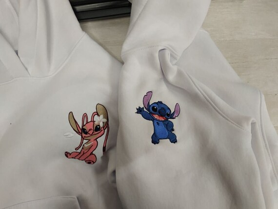 Couple Cartoon Alien Stitch Embroidered 