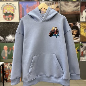 Embroidered by Couple Family Photo Portrait Hoodie Embroidery Cat Dog Friends Portrait Crewneck Sweatshirt Clothes Item Custom Gift (sale)