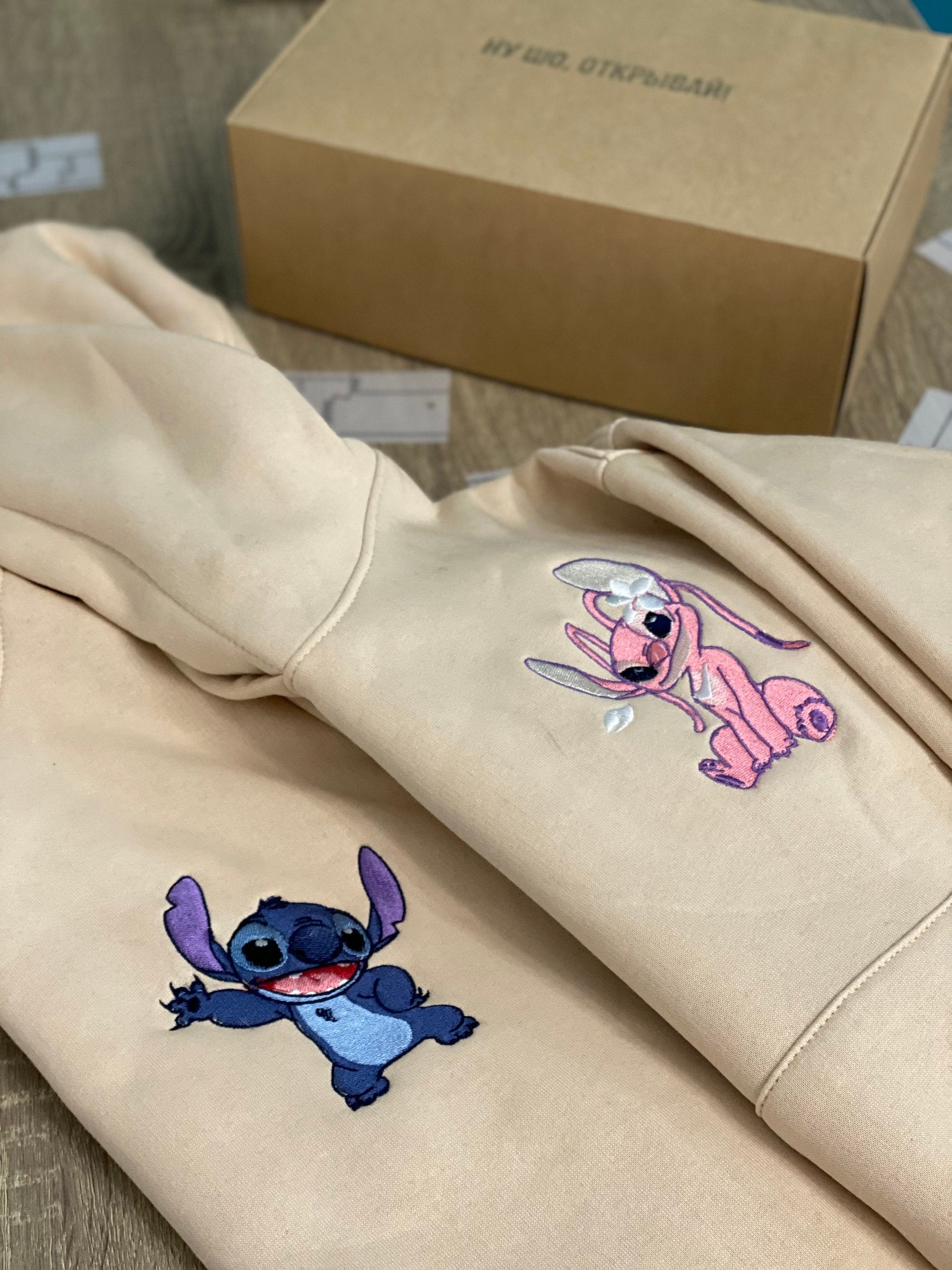 Couple Cartoon Alien Stitch Embroidered 