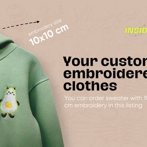 Custom Cartoon Embroidered Hoodie Clothes Crewneck Sweatshirt Fleece Hoodie Movie Personalized Gift