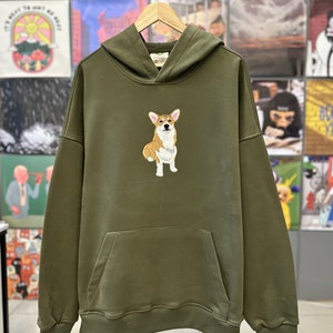 Embroidered by Cat Dog Pet Animal Photo Portrait Hoodie Embroidery Family Couple Friends Photography Sweatshirt Romantic Item Custom Gift