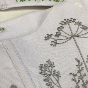 Floral Women's Linen Underbust Ethnic Boho Corset Top Embroidered Bustier Eyelet and Grommet Closure Boho Chic Birthday Women's Day Gift image 9