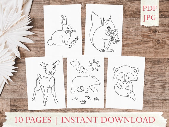 Printable Coloring Pages for Kids School Coloring Page | Etsy