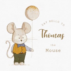 Lindo uso comercial de imágenes prediseñadas de ratón, Ilustración de ratón, Animales de imágenes prediseñadas de invitación, Imágenes prediseñadas de animales bebés, Uso comercial de imágenes prediseñadas de animales