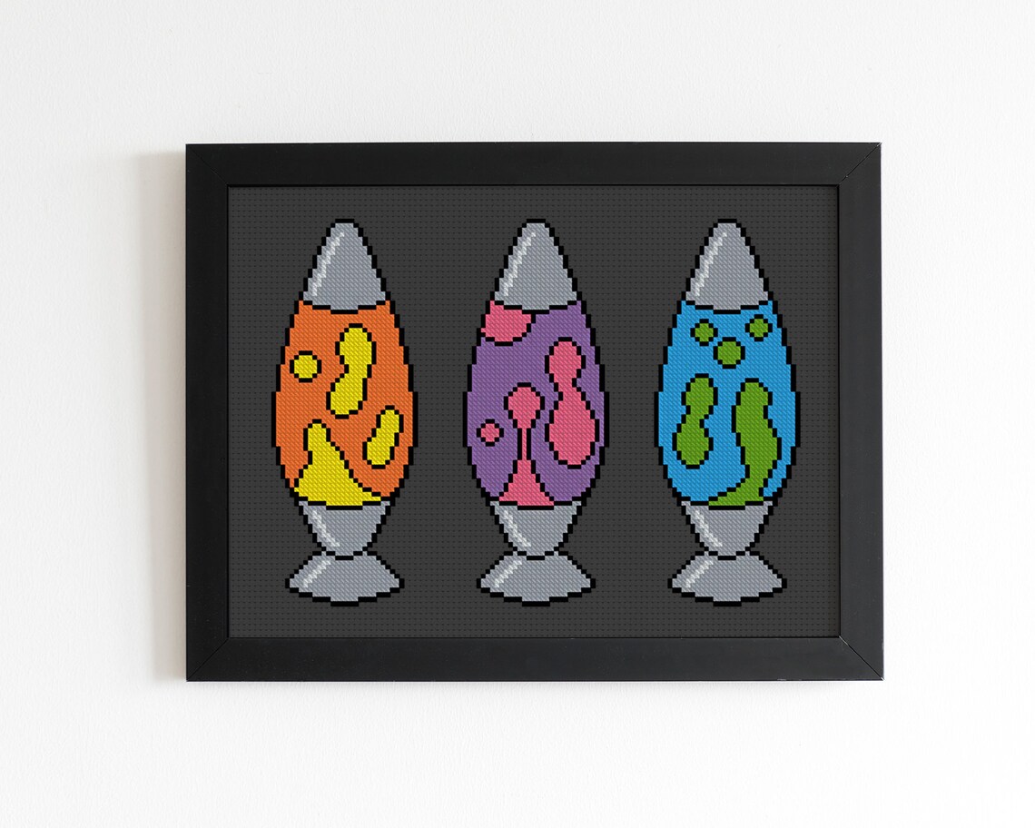 Lava Lamps Cross stitch pattern PDF instant download Etsy