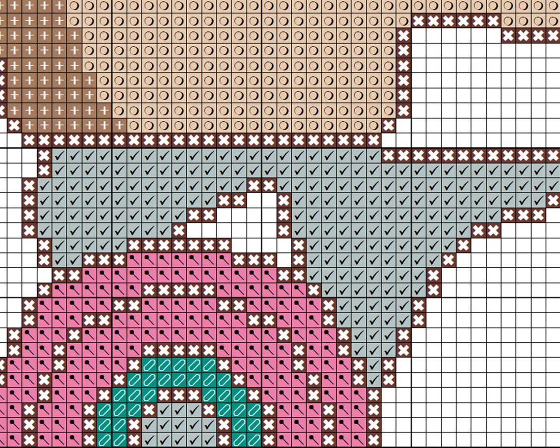 Roll with It Roller Skate Cross stitch pattern PDF instant Etsy