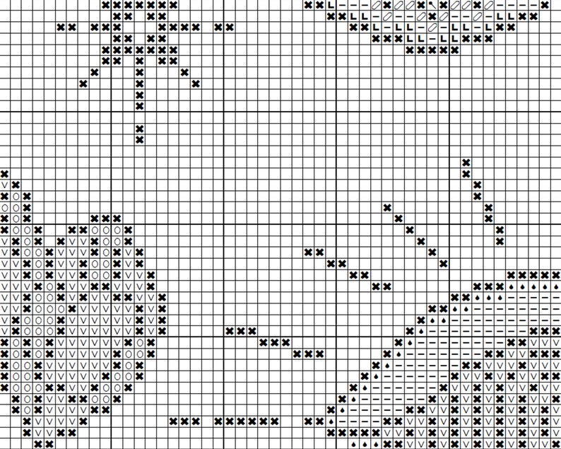 Night-fly Butterfly Cross Stitch Pattern, Witchy Occult Design (PDF Pattern) image 8
