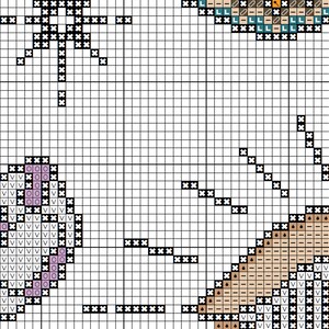 Night-fly Butterfly Cross Stitch Pattern, Witchy Occult Design (PDF Pattern) image 7