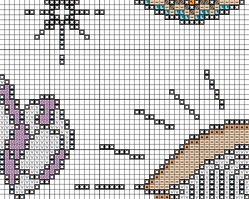 Night-fly Butterfly Cross Stitch Pattern, Witchy Occult Design (PDF Pattern) image 7