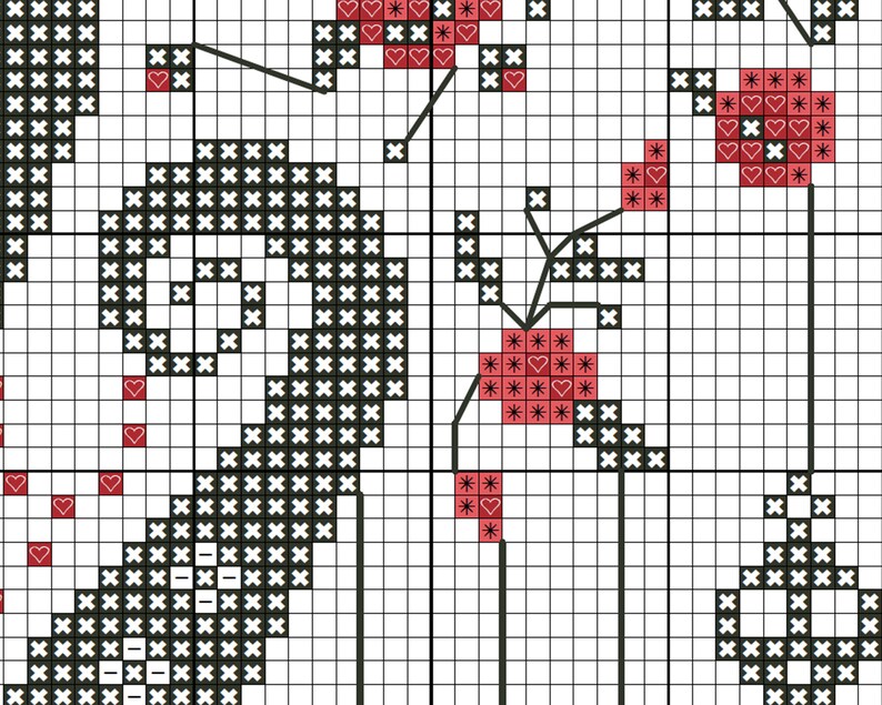 Dreamy Vampire Cross Stitch Pattern Gothic Embroidery Design Etsy