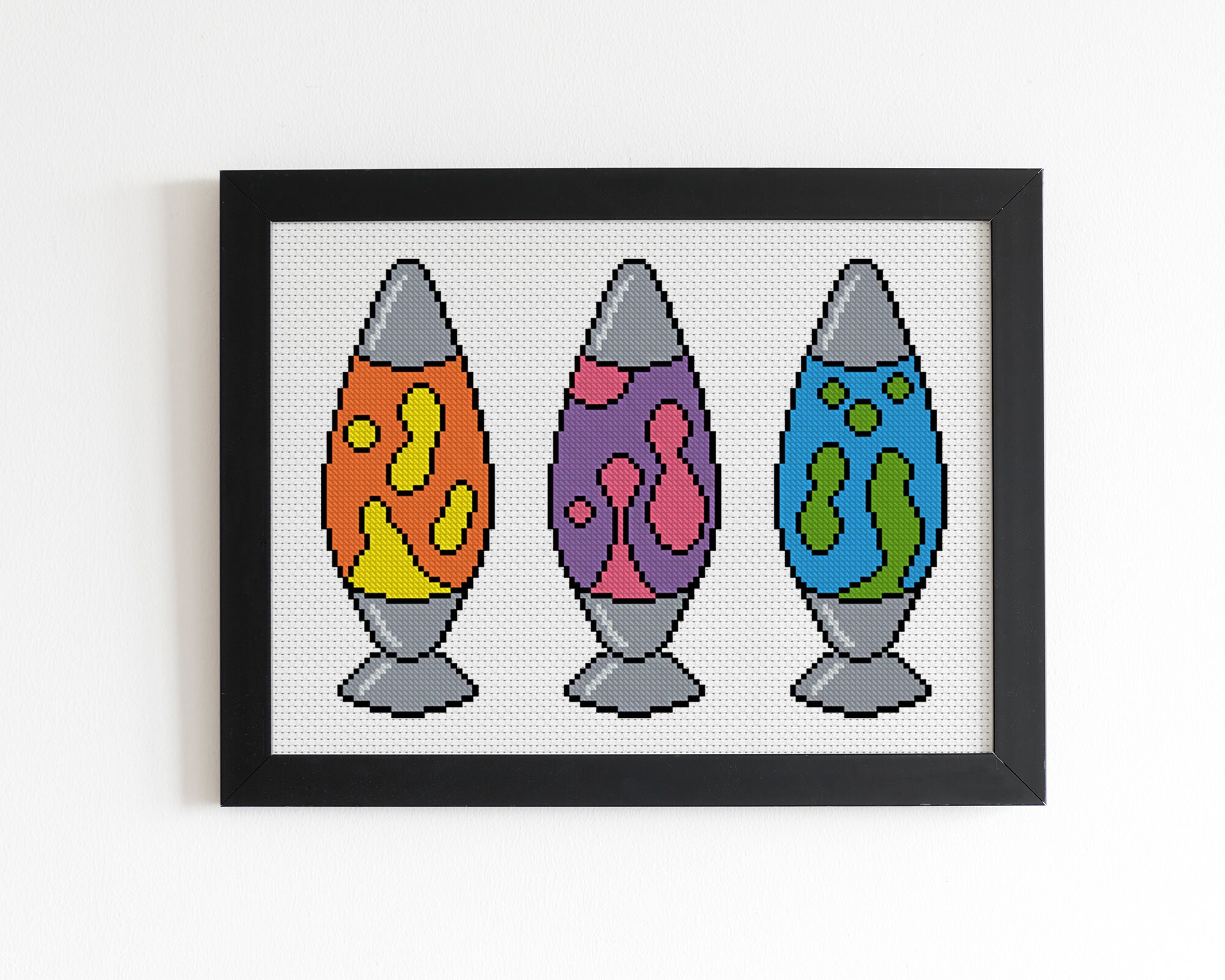 Lava Lamps Cross stitch pattern PDF instant download Etsy