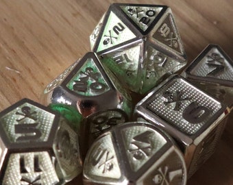Metal Würfel Set (Glow Kollektion)