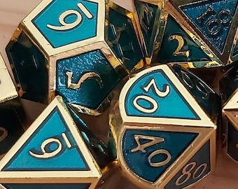 Metall Würfel Set (Gold Collection)