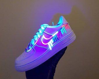 Drippy Nike Air force mit Neon Swooshes Air Force 1 - Etsy Schweiz