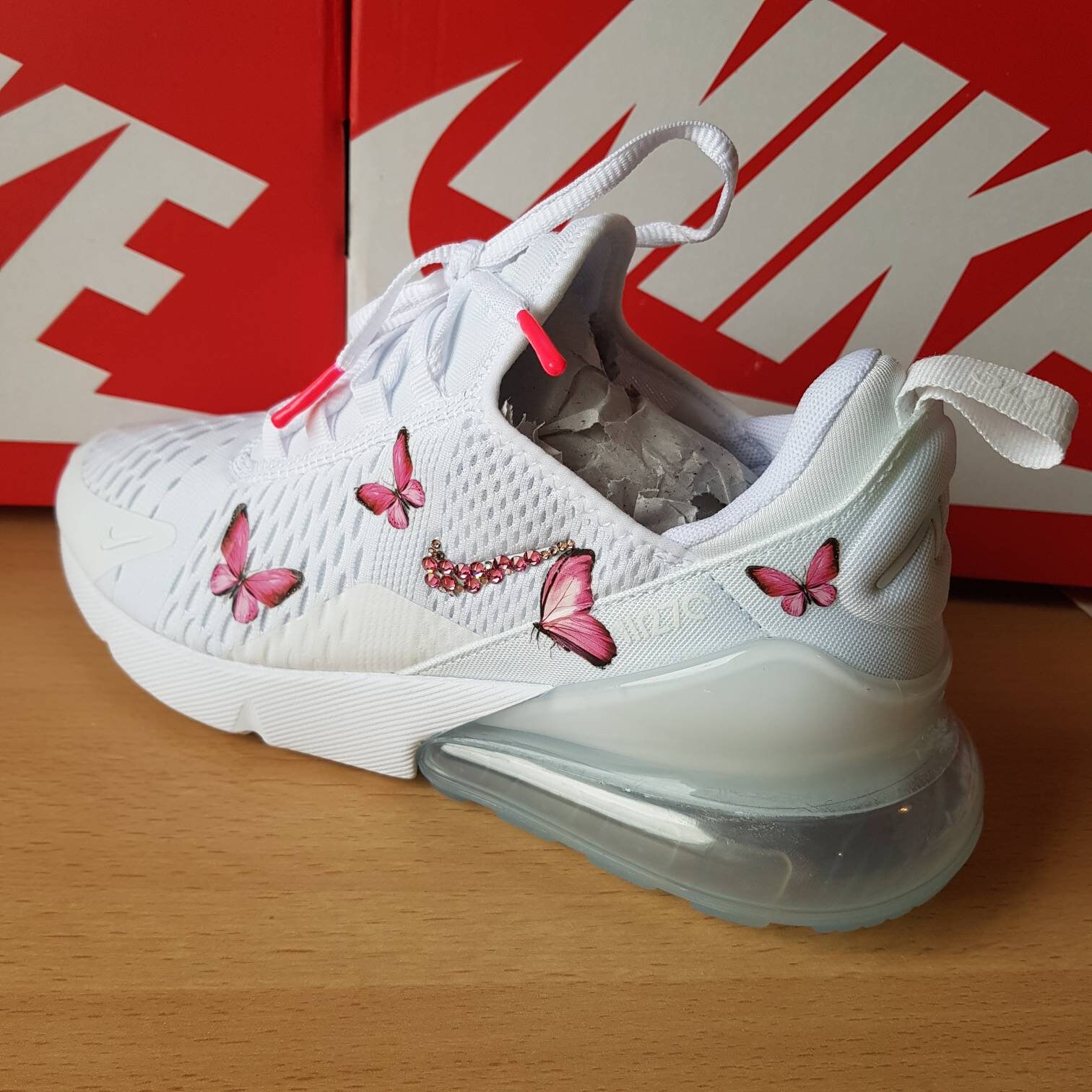 swarovski bling pink nike air max 270