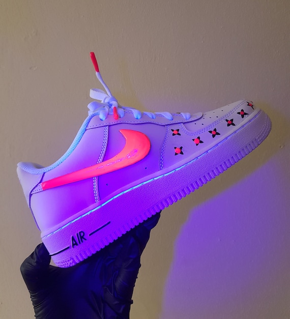 Air force con neon Air Force 1 Reflective Etsy España