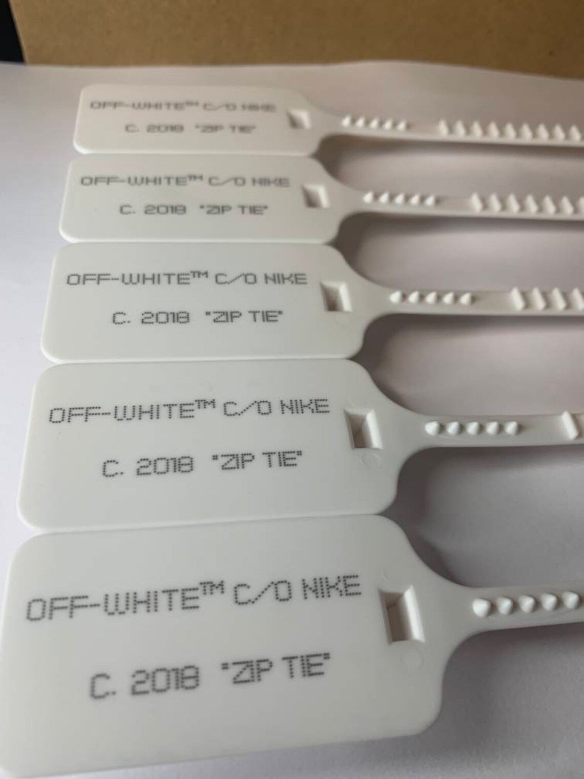Off white Zip tie / Off white Zip tie / Zip TagNike x Off Etsy