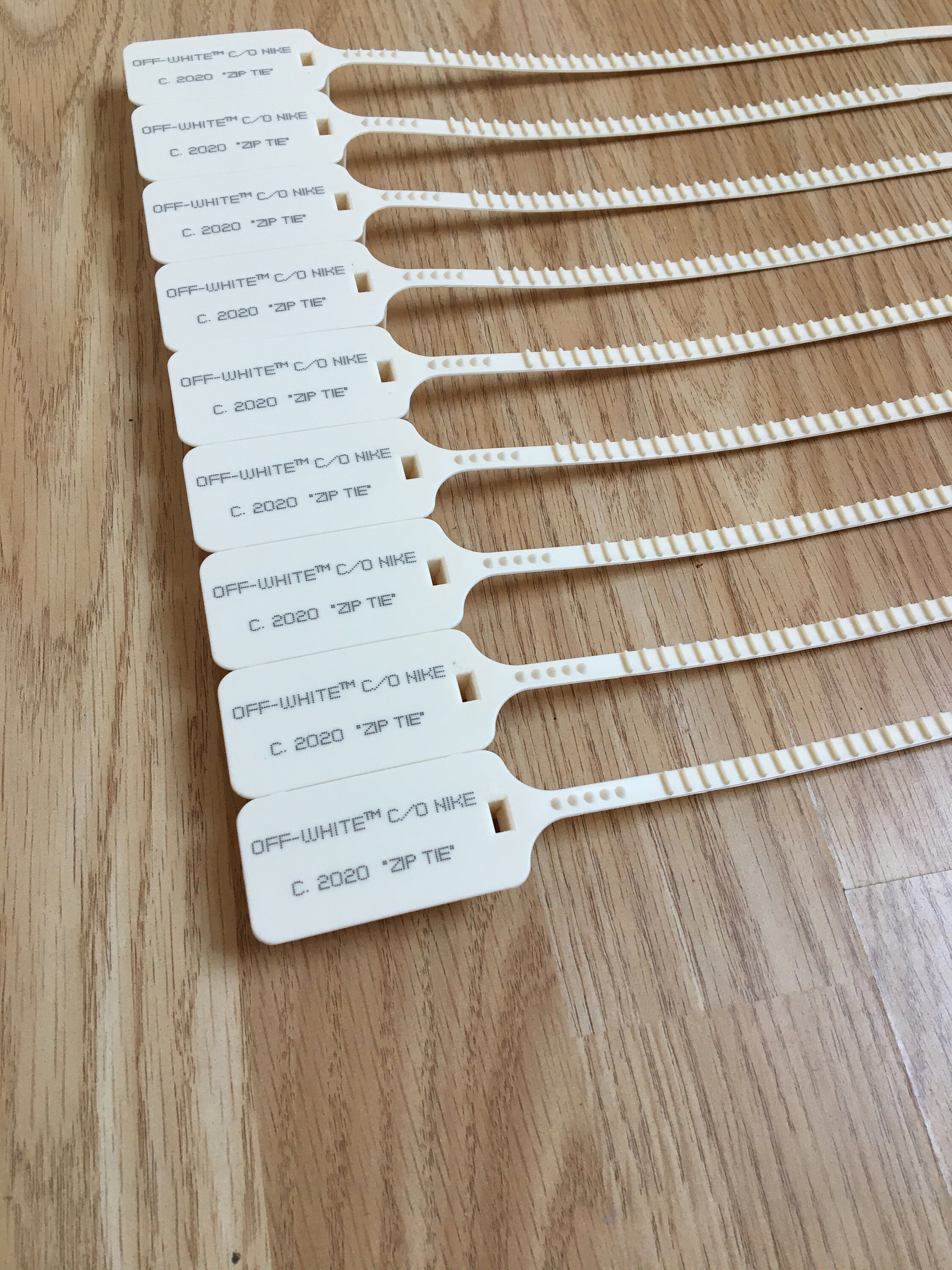 Off white Zip tie / Off white Zip tie / Zip TagNike x Off Etsy