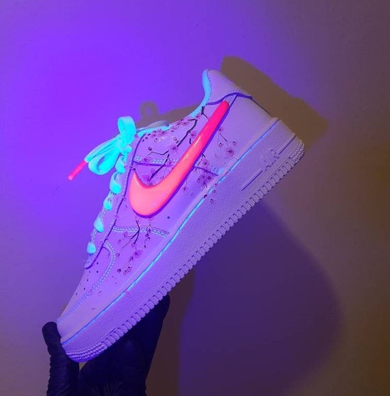 applause Mysterious sweater Nike Air Force With Neon Swooshes Air Force 1 Reflective - Etsy Australia applause Mysterious sweater Nike Air Force With Neon Swooshes Air Force 1 Reflective - Etsy Australia