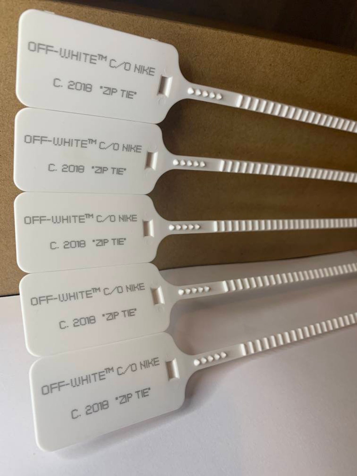 Off white Zip tie / Off white Zip tie / Zip TagNike x Off Etsy