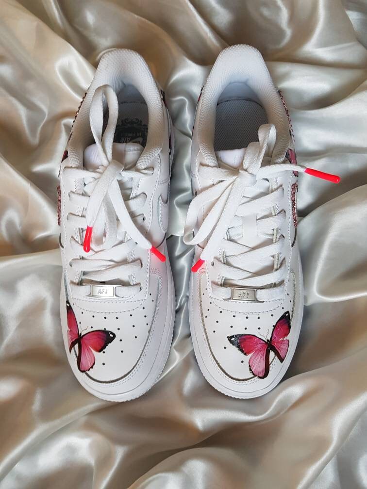 Nike Air Force 1 Custom Butterfly Shoes 