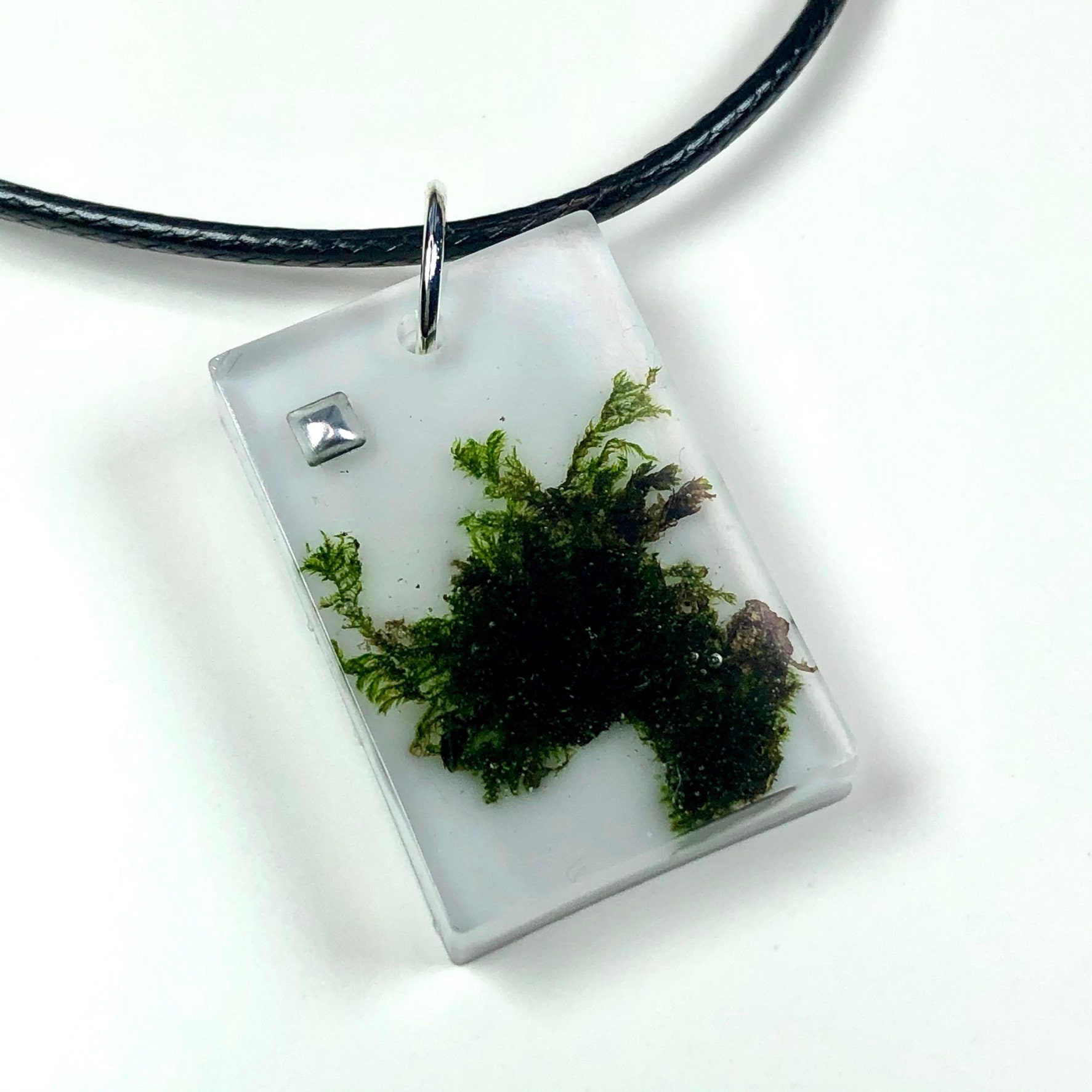 Moss Moss Necklace Real Moss Necklace Moss Jewellery Moss Etsy