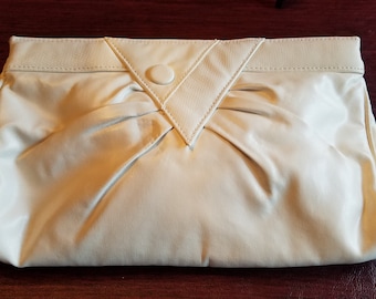 White Leather Convertable Clutch