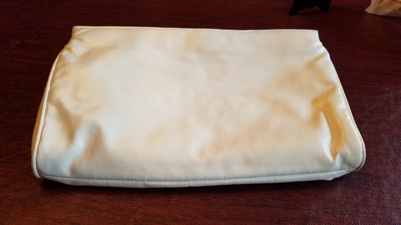 White Leather Convertable Clutch - image 3