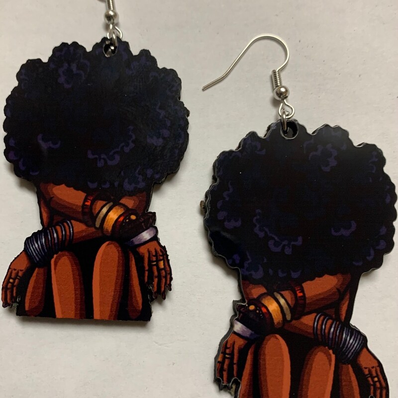 Afro Earrings - Etsy