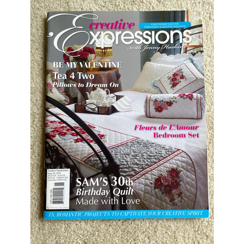 Creative Expressions Jenny Haskins Machine Embroidery Quilting Magazine image 5