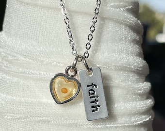 Mustard Seed Faith Necklace: Silver Christian Jewelry Gift