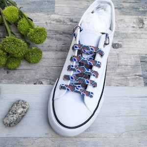 Lacets pour baskets - paon bleu