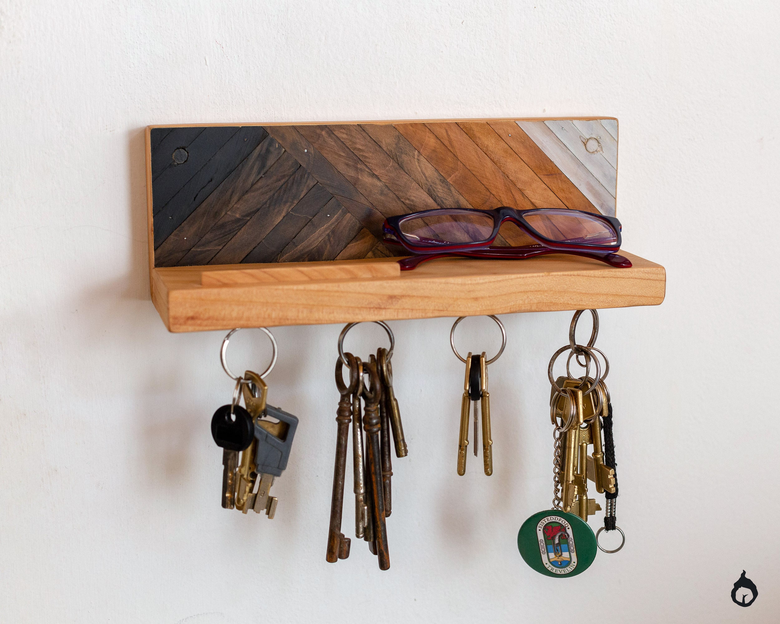 Key holder Wood Wall Art Entryway Organizer Key Etsy