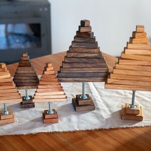 Wooden Christmas Tree, Reclaimed Small Wood Tree, Xmas Decoration ...